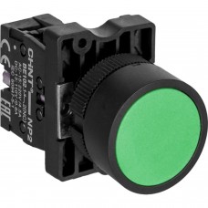 573779 Кнопка управления NP2-EA35 без подсветки зеленая 1НО+1НЗ IP40 Chint