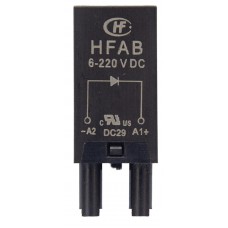 HFAB Модуль защиты; диод (+ A1); 6...220В DC, для розеток 18FF и 14FF